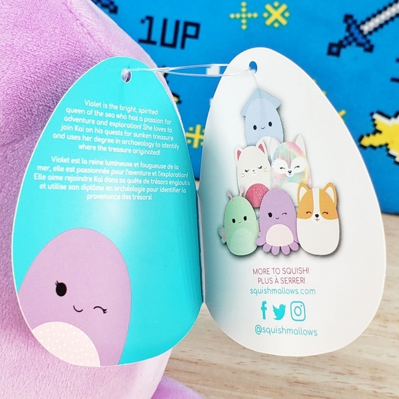 Squishmallow Violet the Octopus 5" with Hearts Canada Import from Toronto CA NWT - Picture 11 of 12